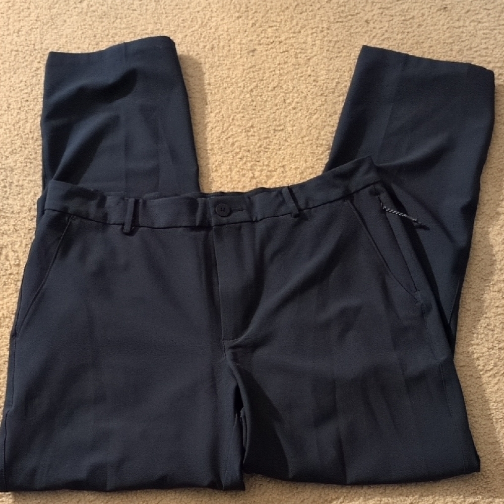 FLX Navy Athletic Gold Straight Leg Men's Pants Size 34